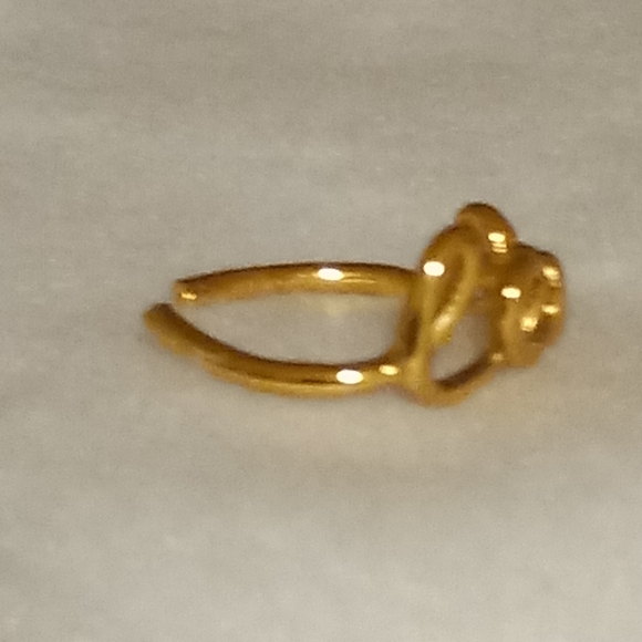 14K Deep Gold Plated one size Geourgeous Ring - Picture 5 of 6